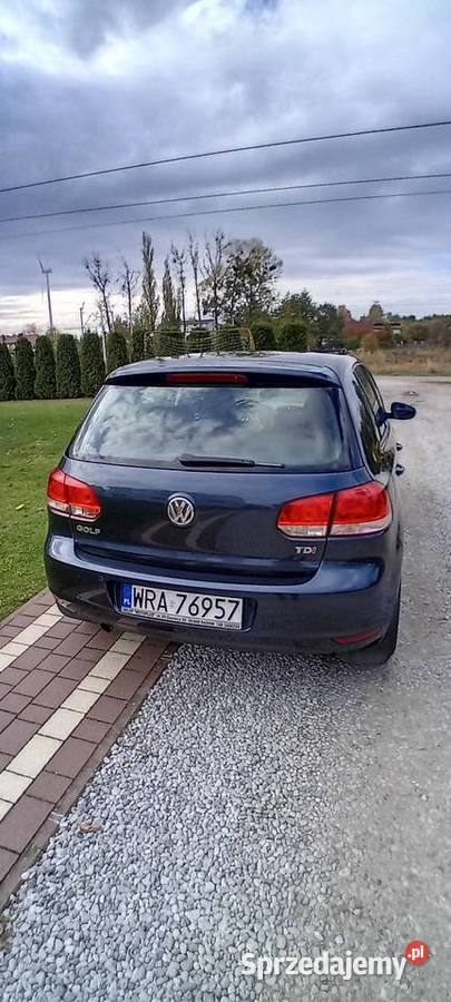 VW GOLF VI 16 105 2010 mazowieckie Lisów sprzedam