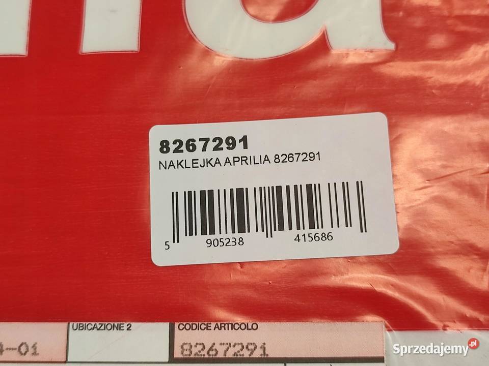 ZESTAW 2 NAKLEJEK NA DOLNE OWIEWKI APRILIA