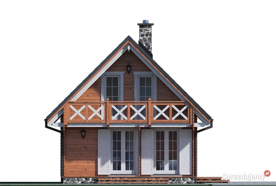 DREWNIANY DOMEK CAŁOROCZNY KAROLINA 61 19 M2 Pozostałe