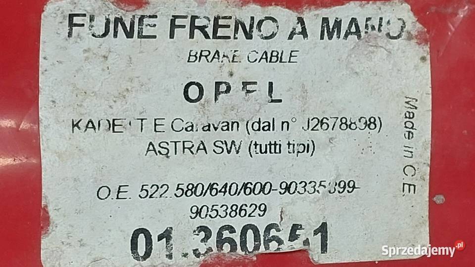 LINKA HAMULCOWA OPEL ASTRA F 9105 KADETT E 8494 Mielęcin