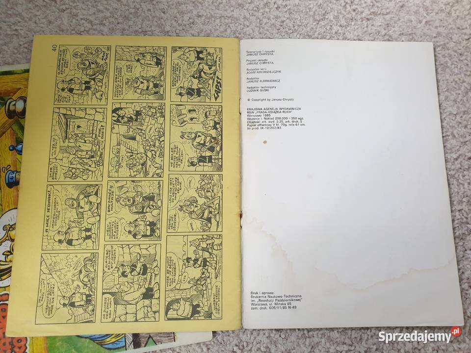 Kajko i kokosz Złoty Puchar cz1 i 2 wydanie 1 Komiksy Gdynia