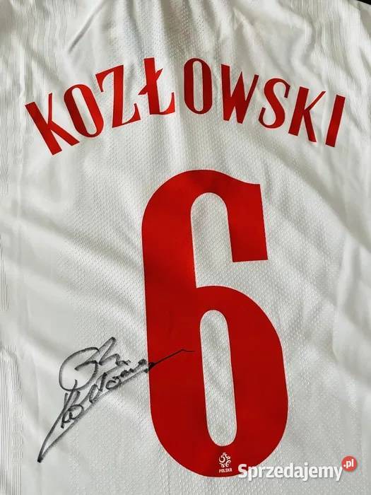 Koszulka Meczowa Polska Kozłowski z autografem zachodniopomorskie Szczecin