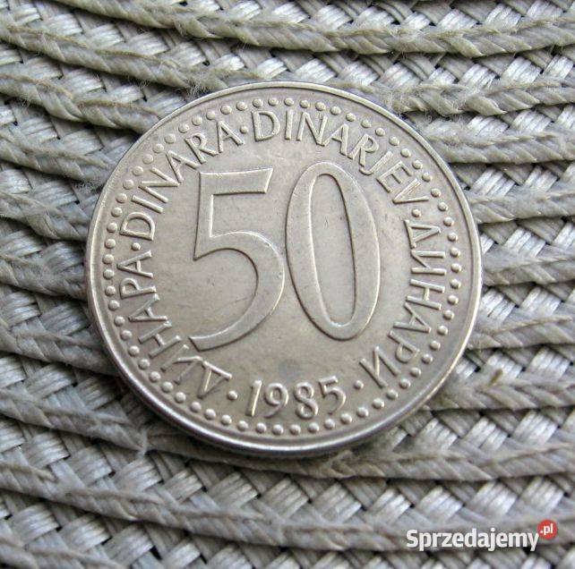 Jugosławia 50 Dinarów 1985r Numizmatyka