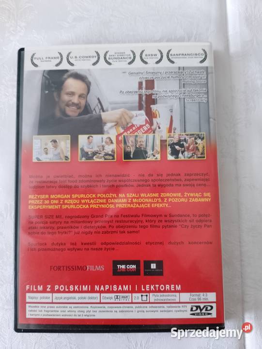 Płyta DVD video Super Size Me Czy wiesz co JESZ Filmy Oborniki sprzedam