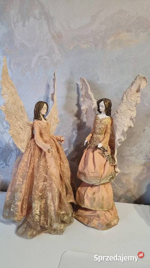 Anioł morelowo złoty