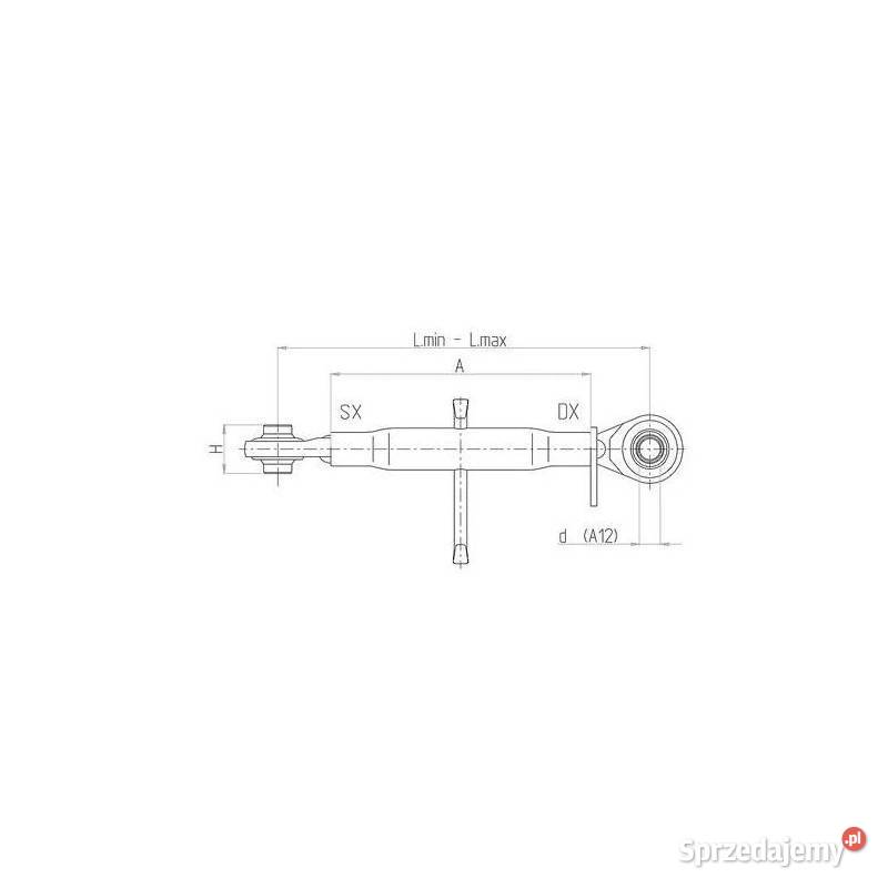Łącznik centralny kat 1 22x25 380540MM BASIC Pozostałe Kamionna sprzedam