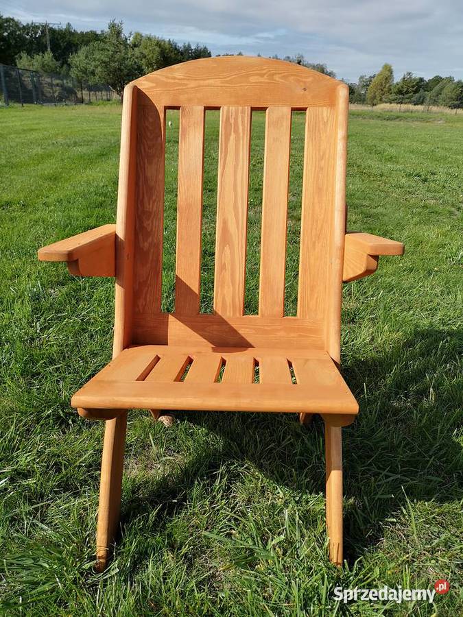 Krzesło ogrodowe drewniane składane tarasowe X śląskie Kalety