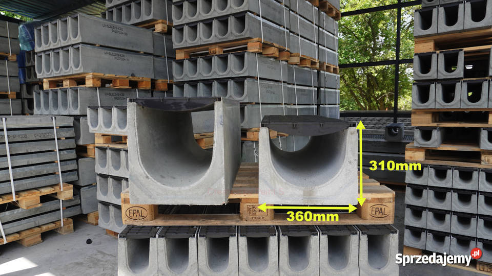 Betonowe odwodnienie liniowe D400 36x31 usługi budowlane