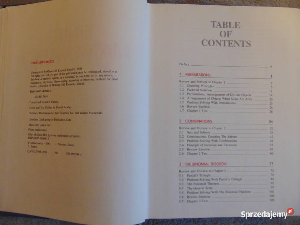 Finite Mathematics A J Stewart studia Książki i Podręczniki Lublin