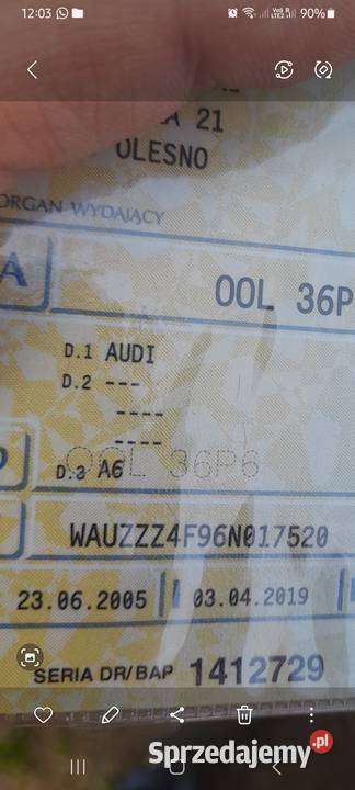 Ssmochód osobowy Olesno