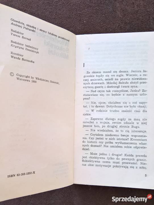 Mikołaj Włodzimierz Sokorski Pozostałe Wrocław sprzedam