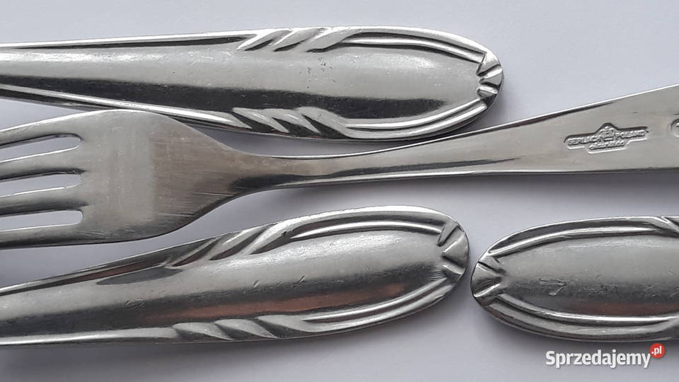 Widelce obiadowe 3 KŁOS Gerlach sztućce PRL Dąbrowa Górnicza