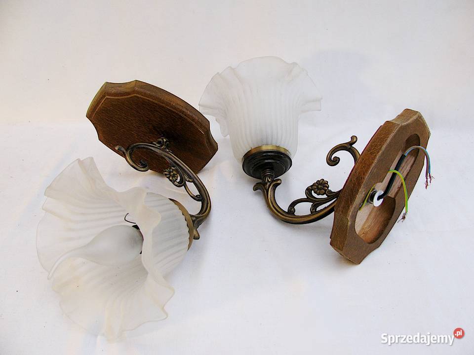 2 kinkiety mosiądz III Kinkiety Szczecinek
