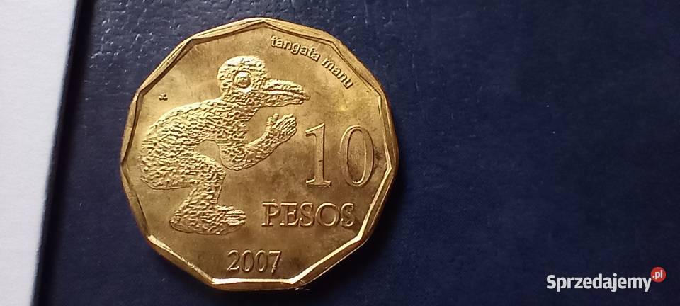 Stare monety 10 pesos 2007 Wyspa Wielkanocna podkarpackie Lesko