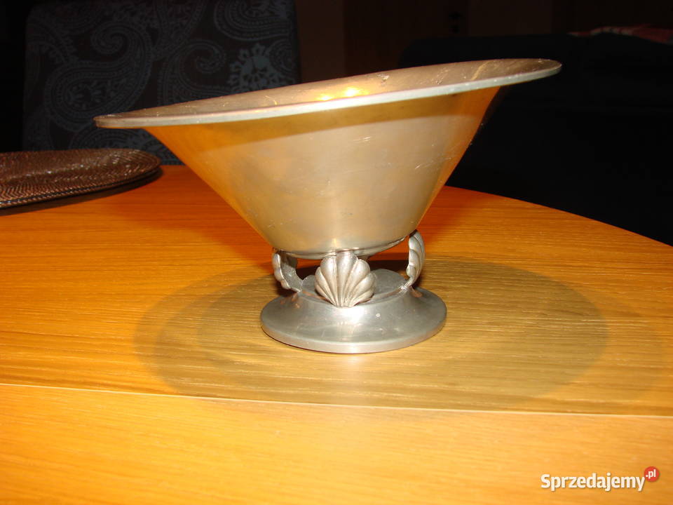 Prima Svenskt Tenn cynowa patera misa Pruszcz Gdański