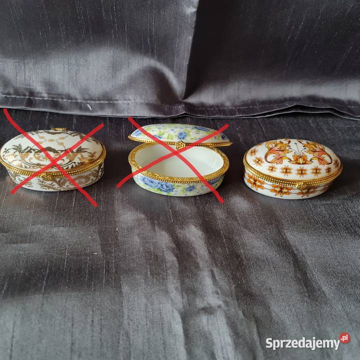 Porcelanowe szkatułkipuzderka1 dekada XXI w 1 Porcelana i szkło Warszawa