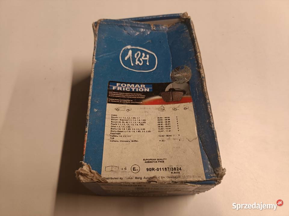 Ford Escort MK7 Fiesta MK3 PRZEDNIE KLOCKI osobowe lubelskie Rudka sprzedam