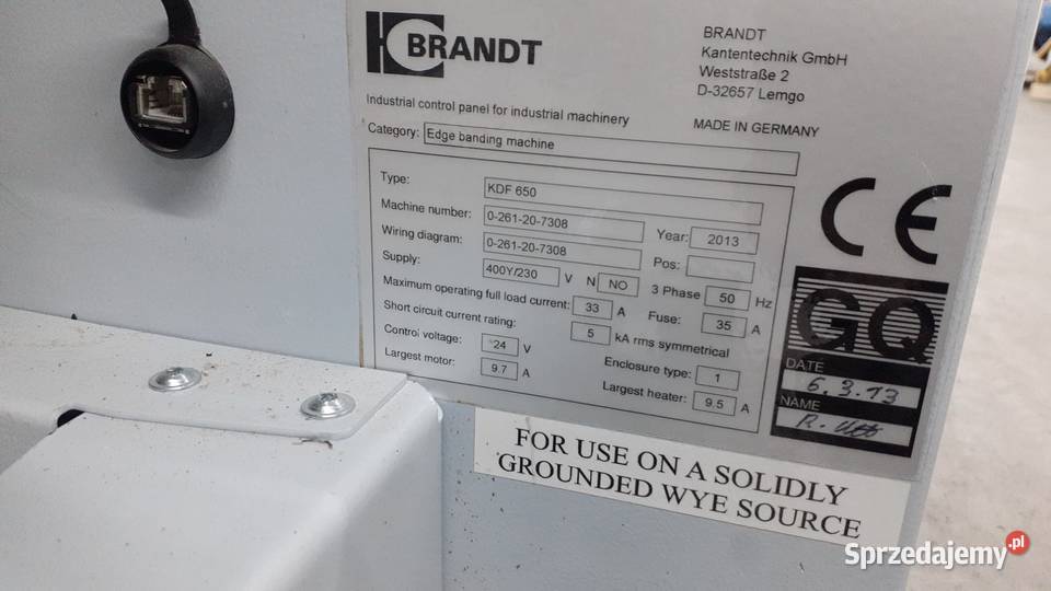 BRANDT KDF 1650 HIGHFLEX Wstępny Frez Multifrez Produkcja Gołańcz
