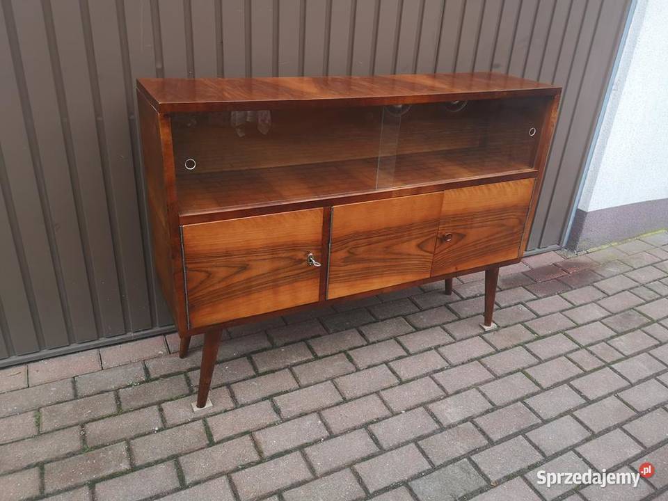 Komoda Szafka RTV Niska PRL 116 Stara Renowacji Swarzędz