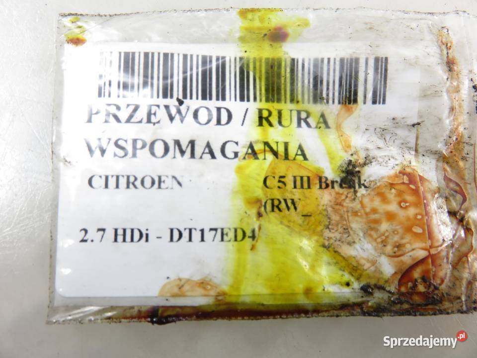 PRZEWÓD WSPOMAGANIA CITROEN C5 III 27 HDi osobowe
