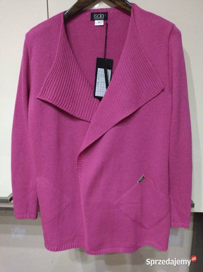 Kardigan w kolorze amarantowym Inny materiał lubelskie Lublin