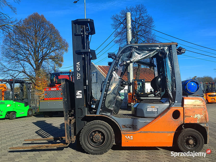Wózek widłowy Toyota 028FGF25 25 t triplex 6 m Kęty sprzedam
