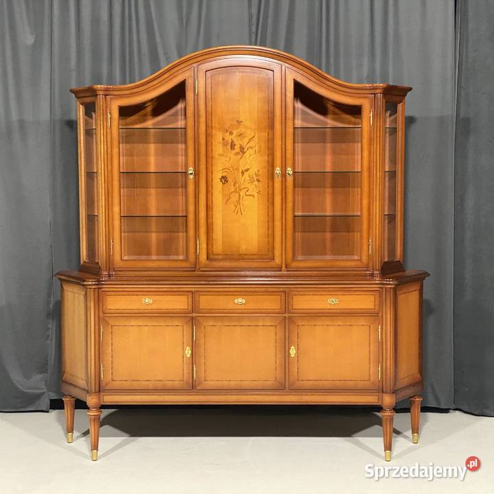 Intarsjowana komoda na zwężanych nogach Warrings Gryfice sprzedam