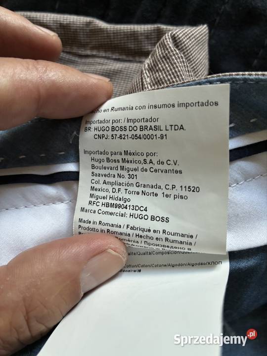 Spodnie męskie HUGO boss Chino szare Puławy