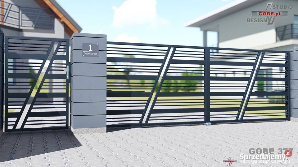 Bramy furtki nowoczesne ogrodzenia panelowe śląskie Gliwice