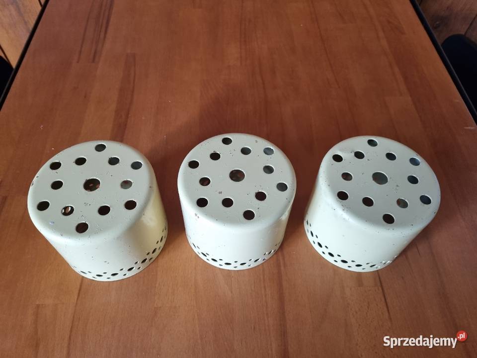 Trzy stare metalowe klosze mazowieckie Warszawa