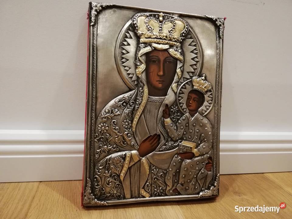 Piękna Ikona Matki Boskiej Częstochowskiej Antyki, Sztuka, Kolekcje