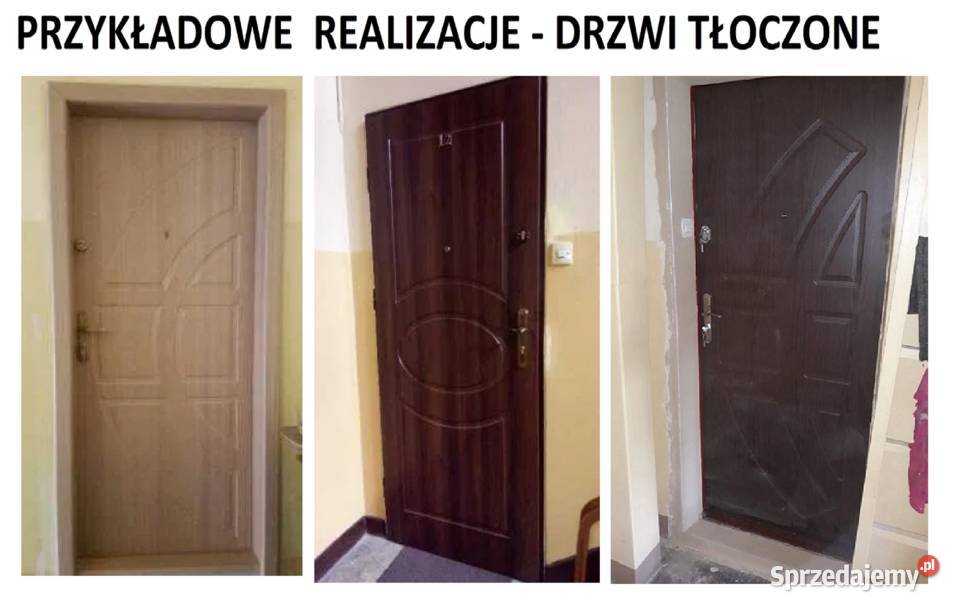 Drzwi do mieszkania w bloku ZEWNĘTRZNE wejściowe śląskie Siemianowice Śląskie