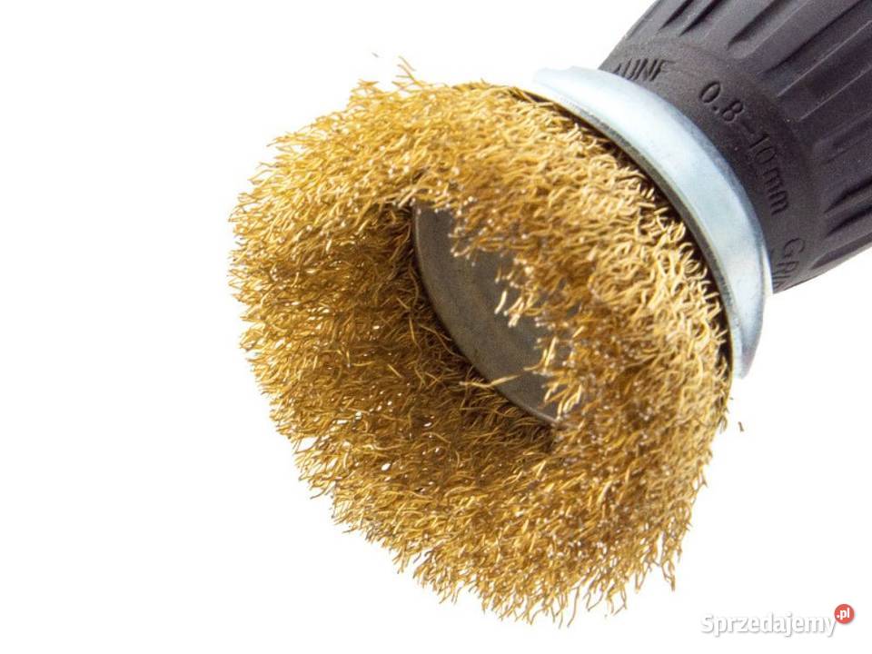 Szczotki druciane z mosiądzu na wkrętarkę zestaw