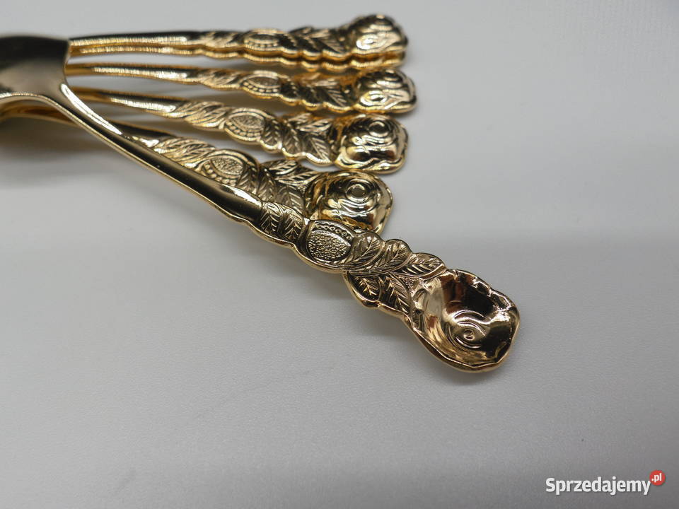 Komplet Łyżeczek do Mokki z Różyczką 6 w kolorze Raszków