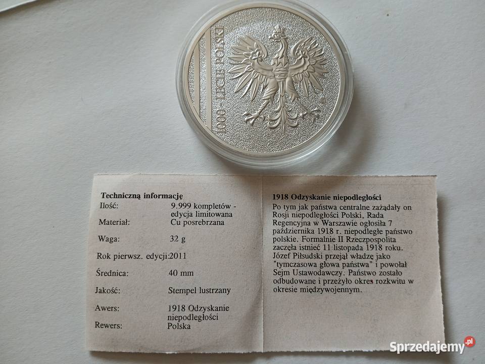 69 Medal okolicznościowy z serii 1000 lecie dolnośląskie Chrząstawa Mała