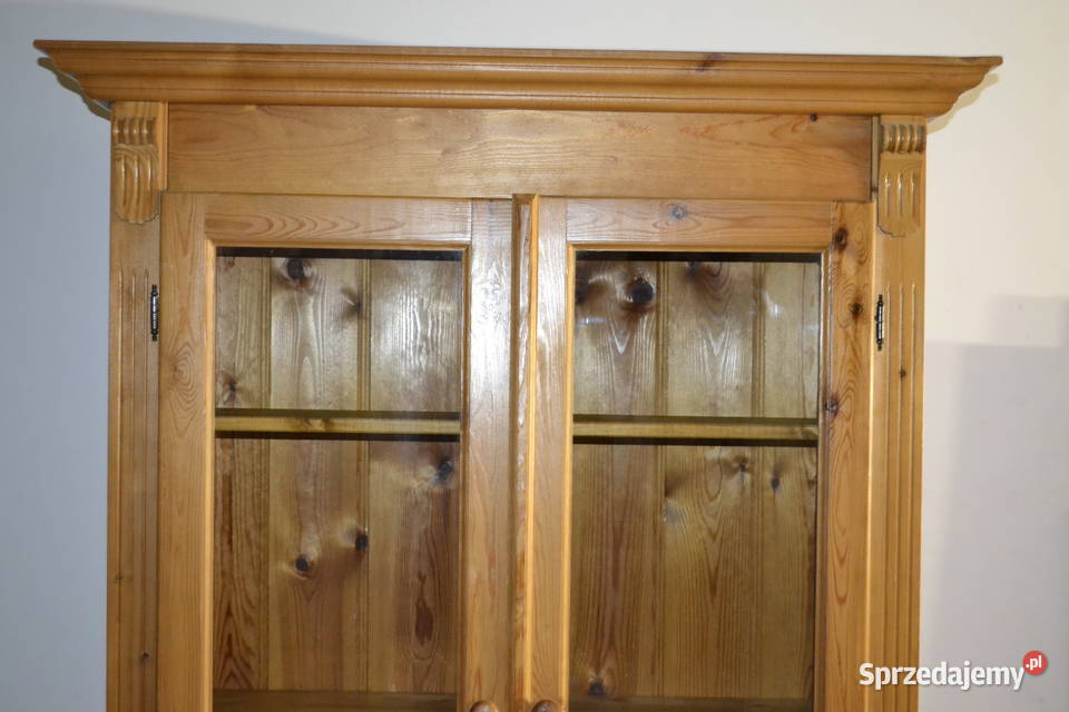 witryna sosnowa lite drewno Będzin