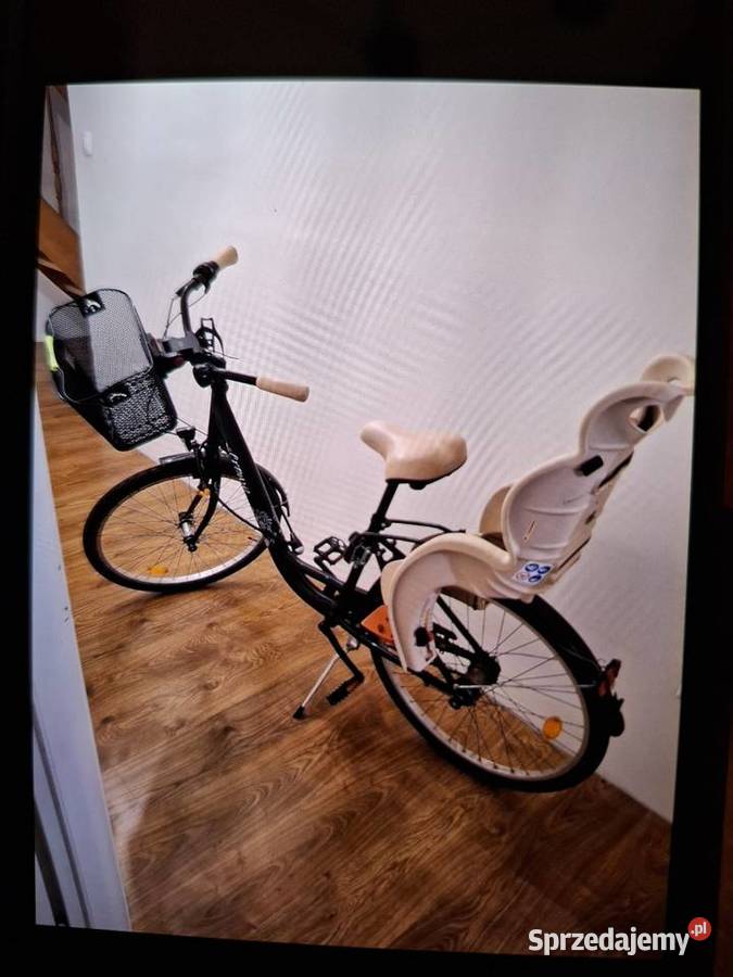 Rower damski z siedzonkoem dziecka Kurów