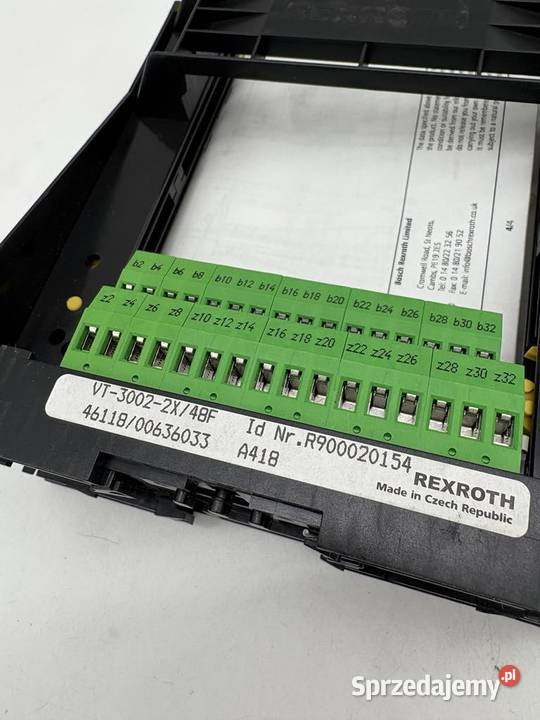 Rexroth VT30022X48F R900020154 Card holder mazowieckie Warszawa