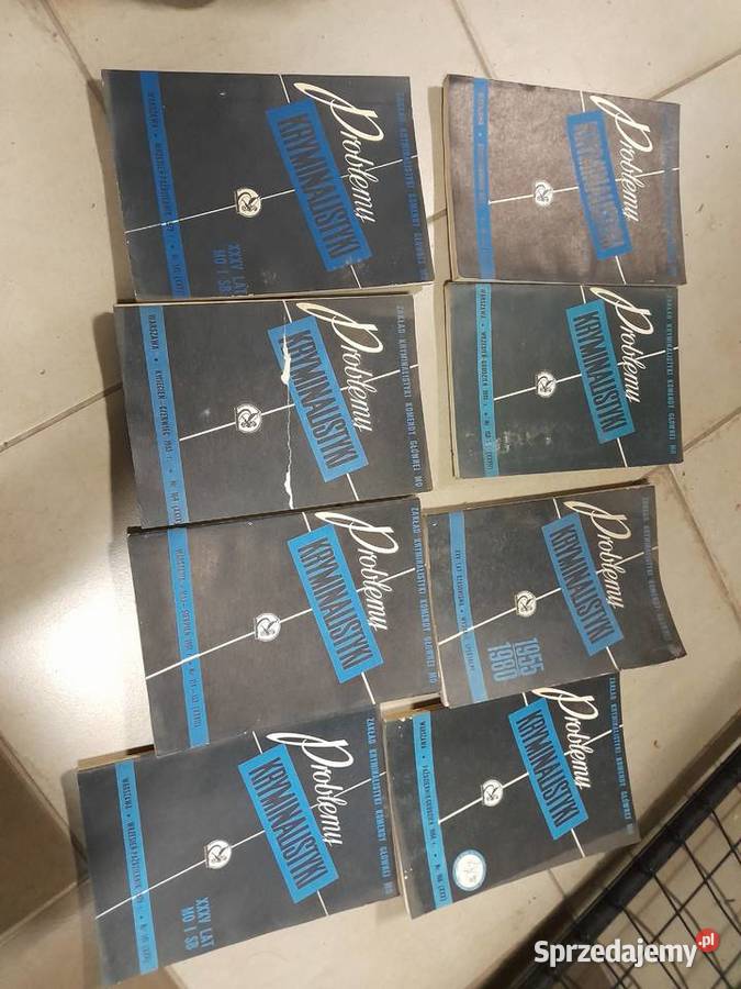 Książki kryminalistyka lat 80 Skierniewice