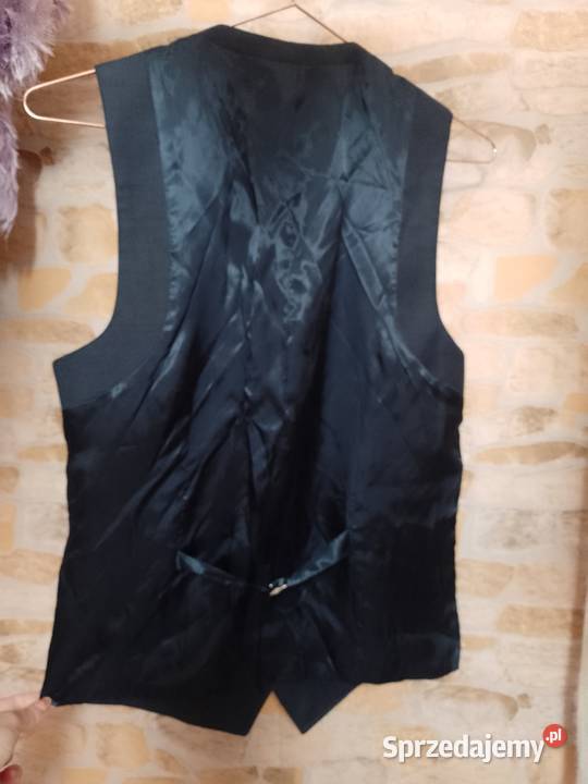 XXSXS Topman Granatowa kamizelka garniturowa z Kraków sprzedam