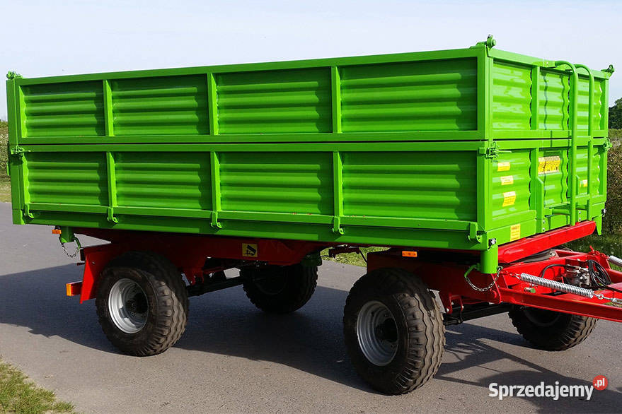 Przyczepa dwuosiowa rolnicza ze skrętną osią nieuszkodzony sprzedam