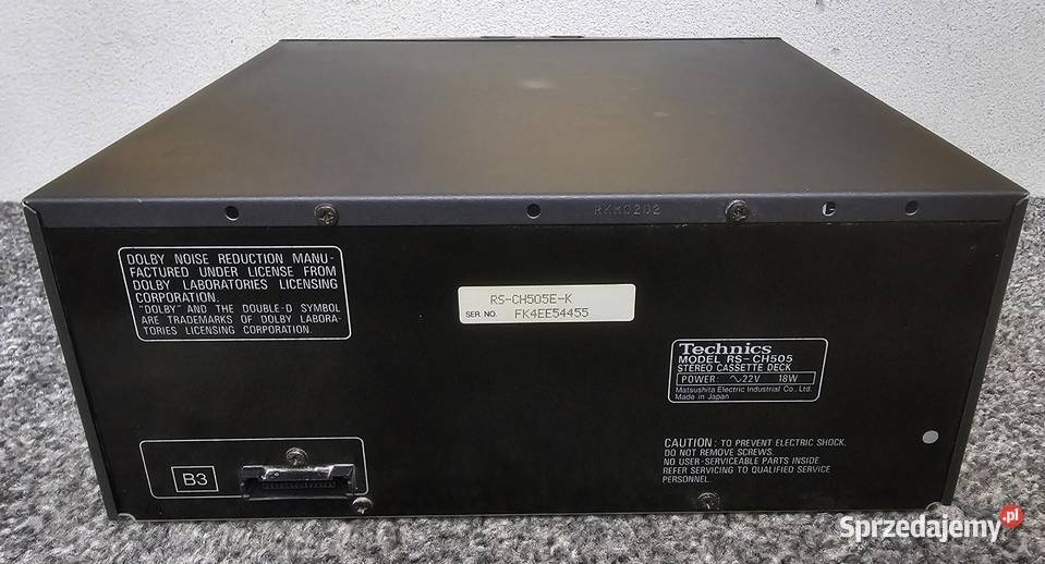 magnetofon Deck Technics RSCH505 wysyłka Kraków