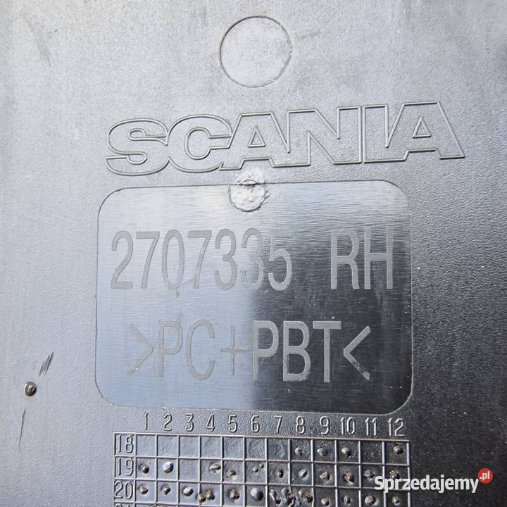 SCANIA R S NGS OSŁONA ZAŚLEPKA KLAPKA REFLEKTORA Bieleń