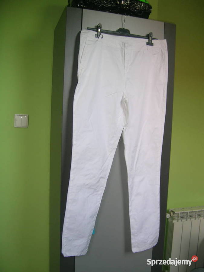 Spodnie moodo białe 25 Czarna