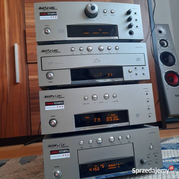 Wieża z lat 90ychGRUNDIG 4 elementy FineArts Pro Wieże i miniwieże Sławno