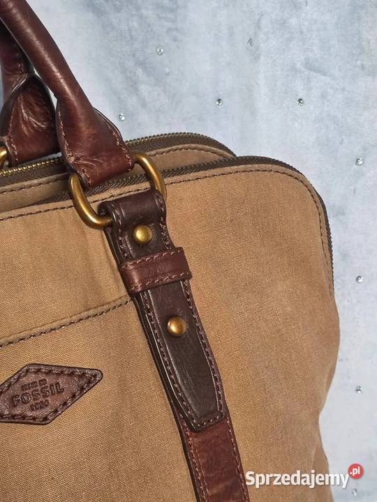 Torba Aktówka FOSSIL Vintage Skóra Naturalna i