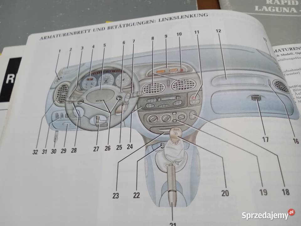 RENAULT Megane 1 Instrukcja książka serwisowa łódzkie Łódź