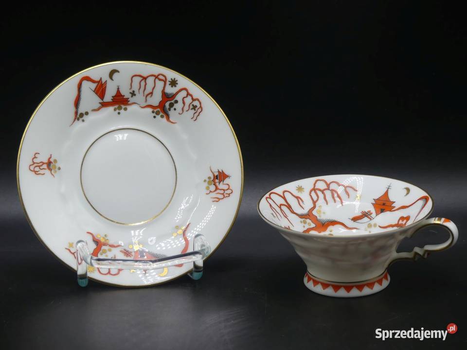 Piękny witrynowy komplet do mokki Rosenthal Poznań