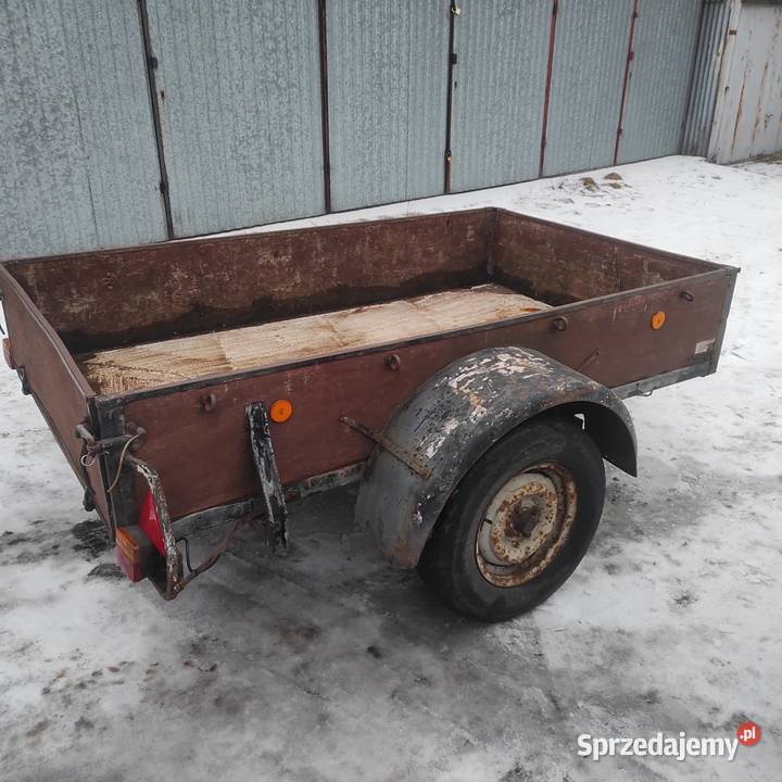 Przyczepa przyczepka samochodowa z hamulcem