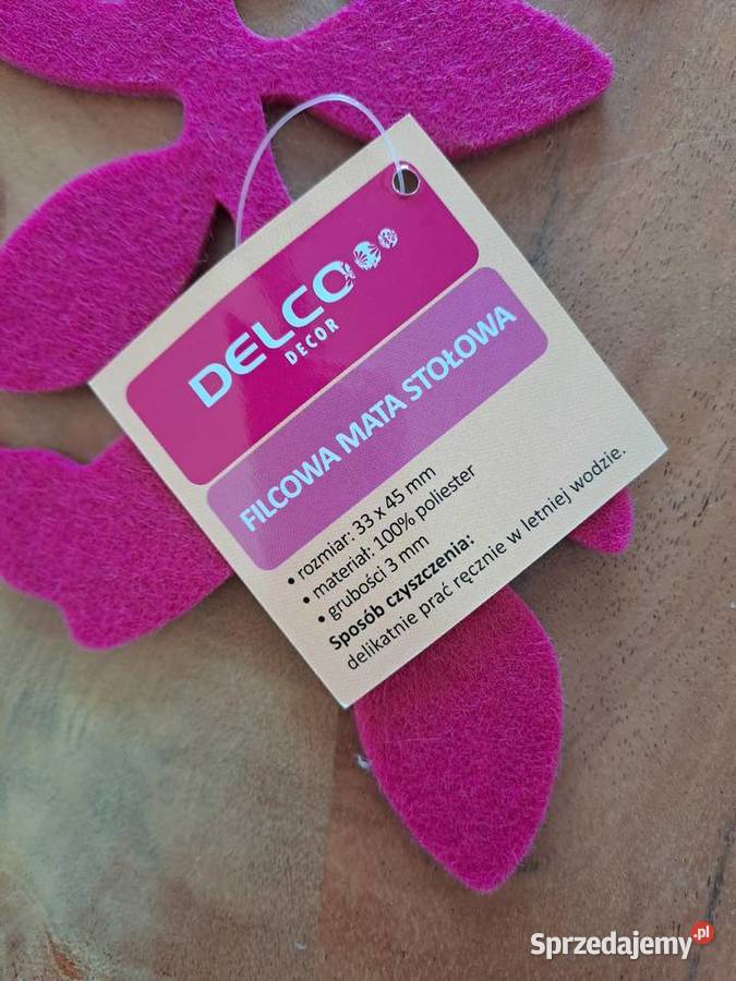 NOWA z metką Filcowa mata stołowa podkładka różowy Warszawa